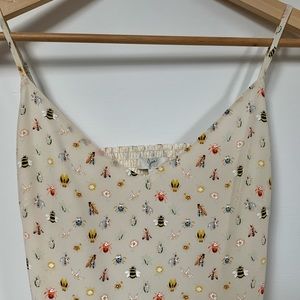 Joie Mini Silk Dress with bug print